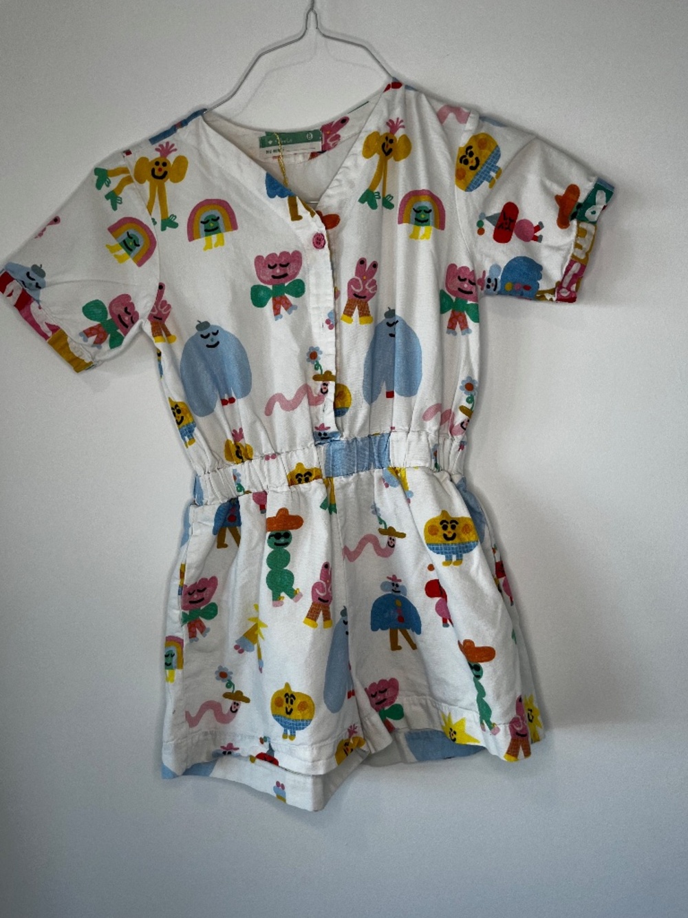 Fábula Colorful Romper (Kids Sz 8) with Elastic Waist Band